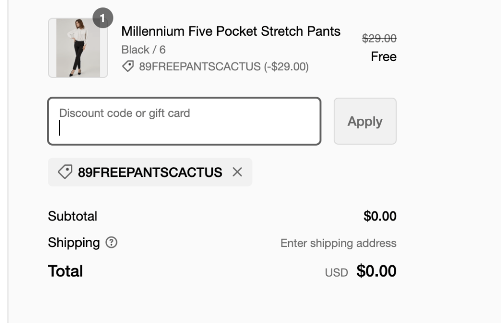 &Lt;S&Gt;Free Millennium Five Pocket Stretch Pants From 89Th &Amp; Madison(Hurry!)&Lt;/S&Gt; Expired